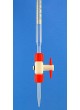 Burette All PTFE Stopcock Class B 50ml x 0.10ml with Enamel Back Burette All PTFE Stopcock Class B 50ml x 0.10ml with Enamel Back