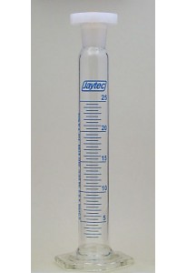 Stoppered Cylinder   Class B      25ml x 0.5ml